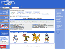 Tablet Screenshot of clipart.disneysites.com